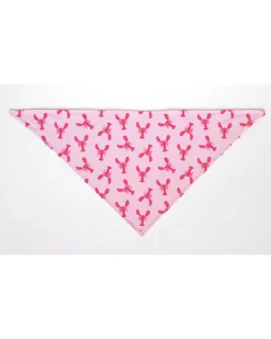 Pink Watercolor Lobster Dog Bandana (Made in the USA)