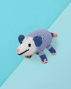 Pookie the Possum Organic Knit Squeaky Dog Toy