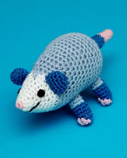 Pookie the Possum Organic Knit Squeaky Dog Toy