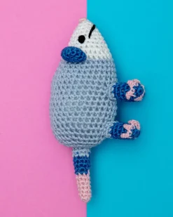 Pookie the Possum Organic Knit Squeaky Dog Toy