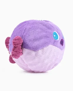 Puffer Fish Plush Squeaky Dog Ball Toy