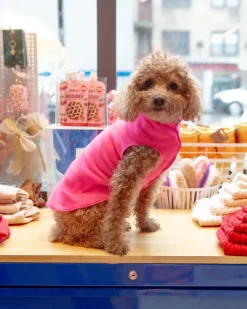 Pullover Stretch Dog Fleece in Neon Pink (Made in the USA)