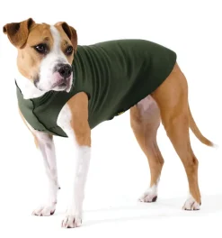 Pullover Stretch Dog Fleece in Hunter Green