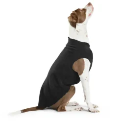 Pullover Stretch Dog Fleece in Black
