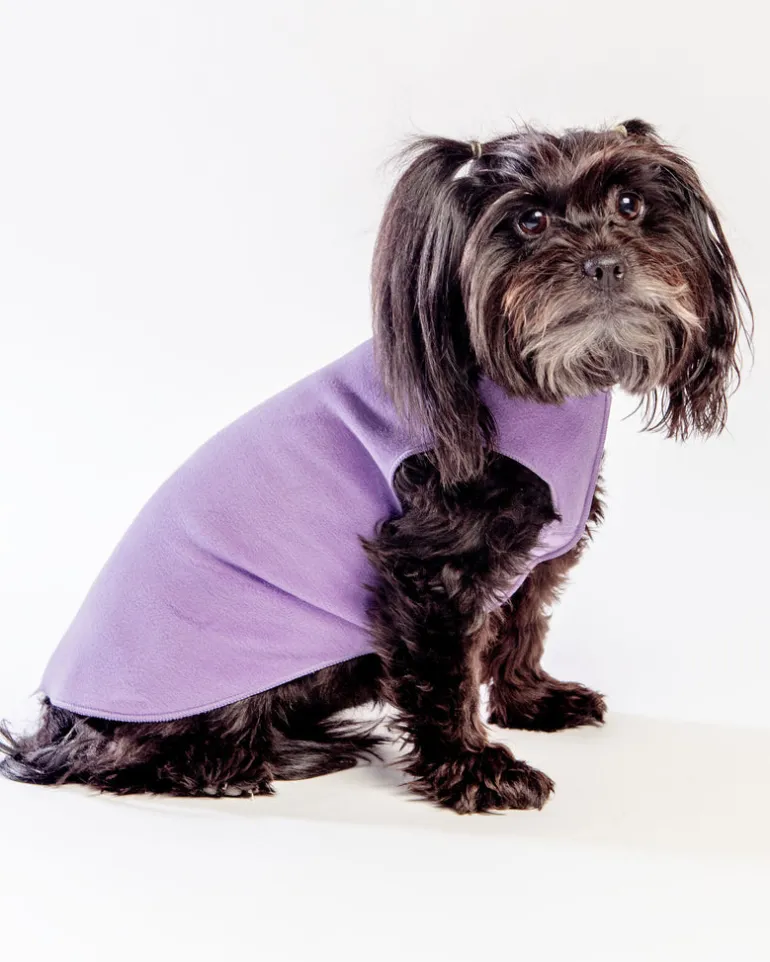Pullover Stretch Dog Fleece in Lavender