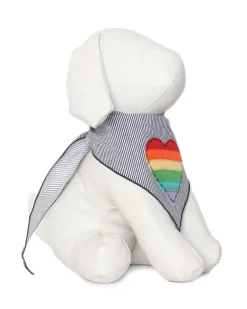 Rainbow Heart Dog Bandana