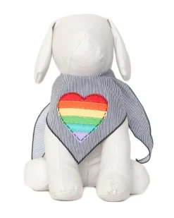 Rainbow Heart Dog Bandana