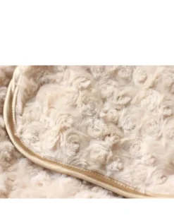 Rosebud Dog Blanket in Tan (Made in the USA)