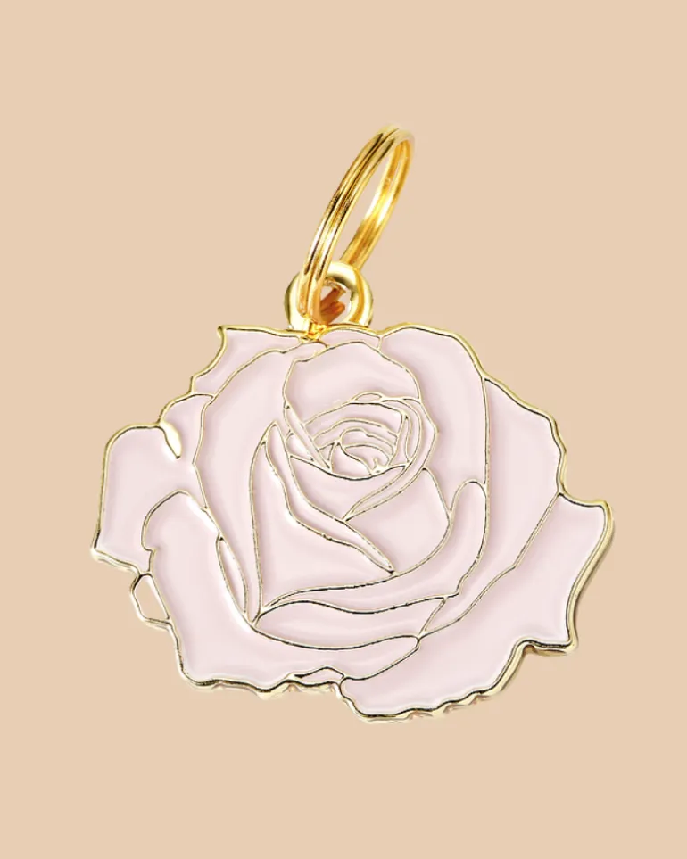 Rose Pet ID Tag (Custom/Drop-Ship)