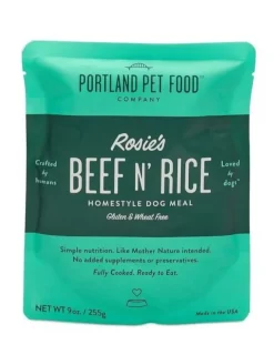 Rosie's Beef N' Rice Meal Pouch for Dogs (Made in the USA)