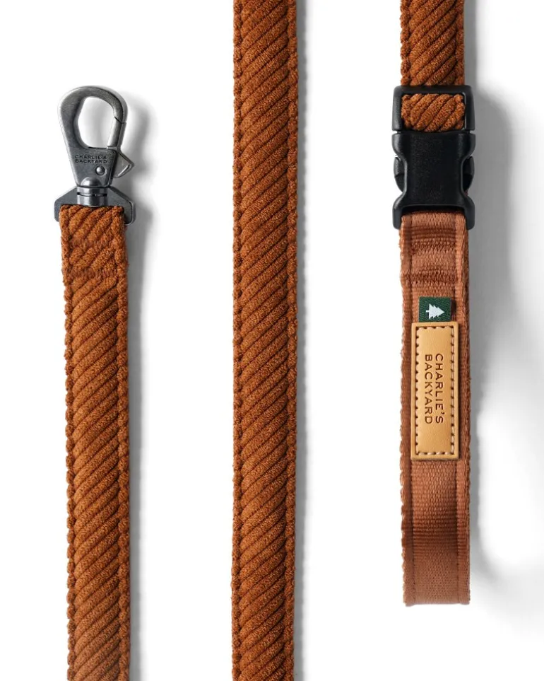 "Roy" Corduroy Adjustable Dog Leash
