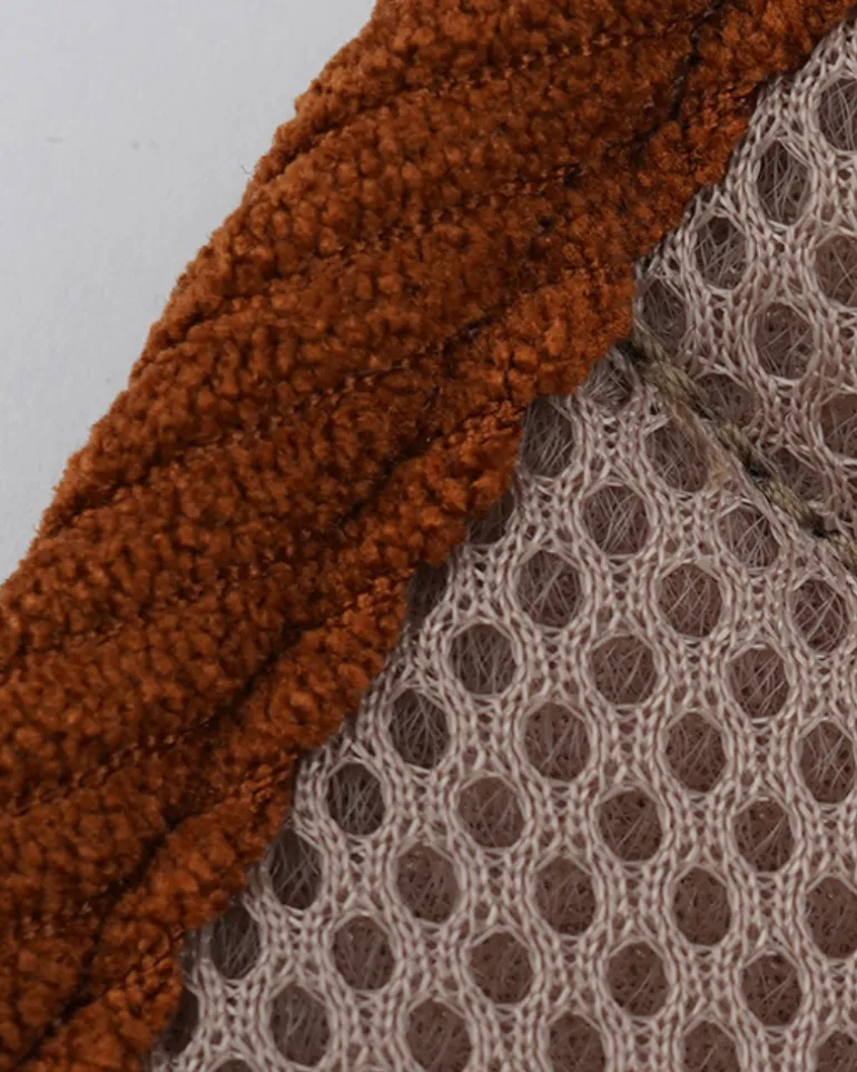 "Roy" Corduroy Buckle Up Easy Dog Harness in Caramel