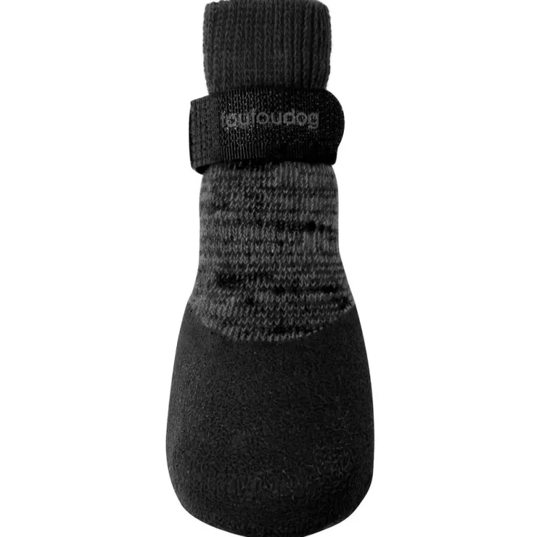 Rubber Dipped Dog Sock Boots in Black