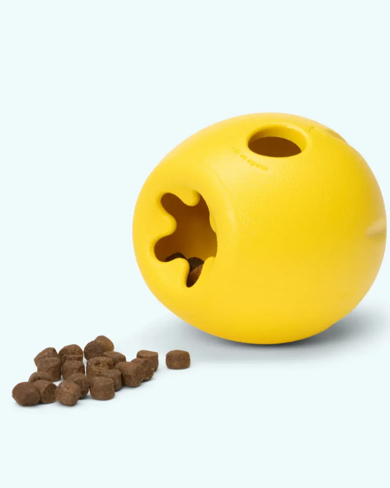 Rumbl® Puzzle Treat-Dispensing Enrichment Dog Toy in Dandelion Yellow