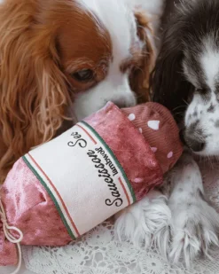 Saucisson Sec Squeaky Enrichment Plush Dog Toy