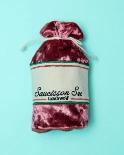 Saucisson Sec Squeaky Enrichment Plush Dog Toy