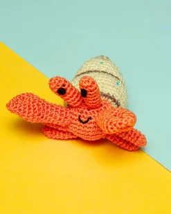 Shelly the Hermit Crab Organic Knit Dog Toy