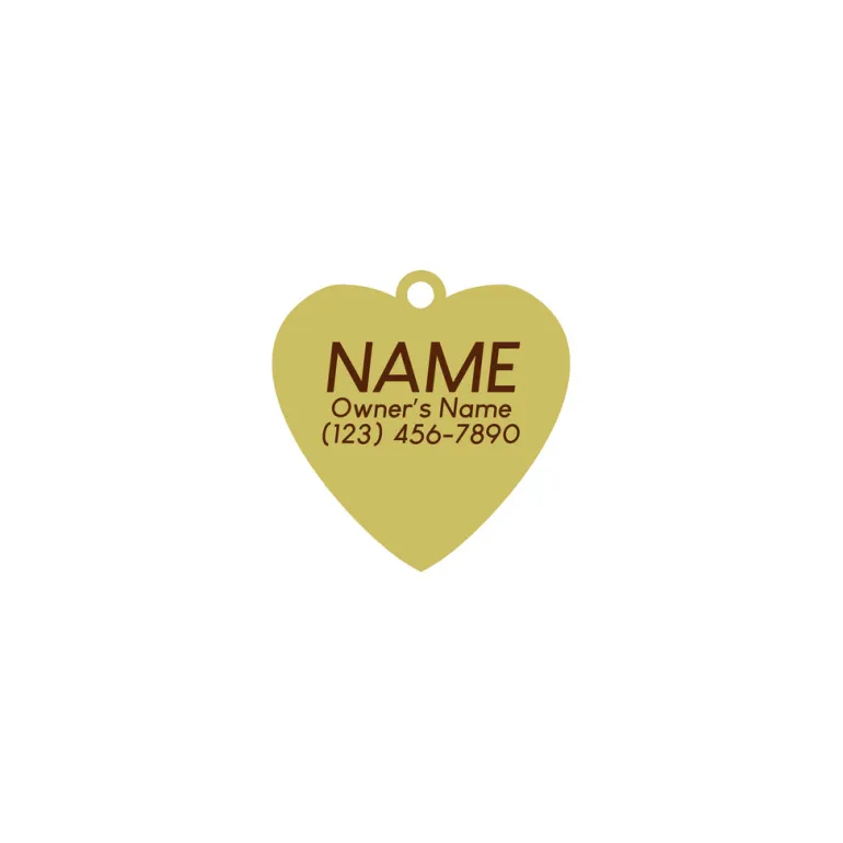 Smiling Heart ID Tag (Custom)