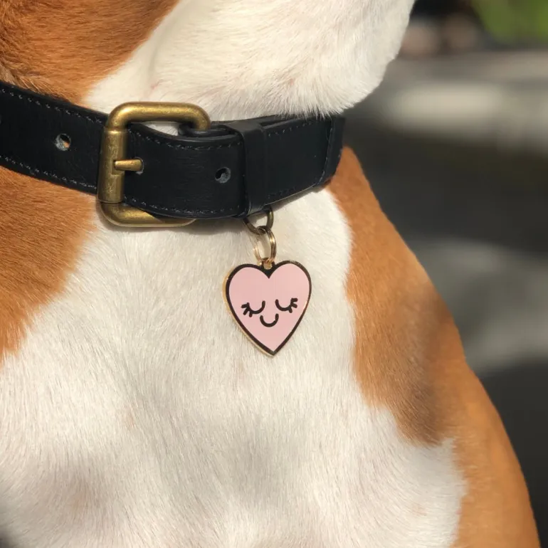 Smiling Heart ID Tag (Custom)