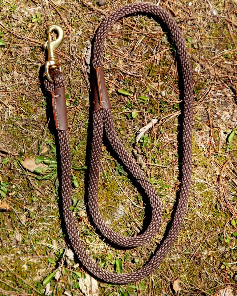 Snap Leash in Dark Brown (Made in the USA)