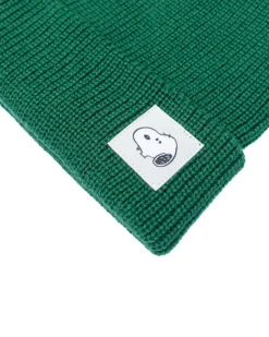 Snoopy Beanie in Forest Green