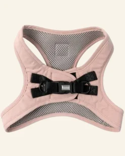 Soft Fabric Step-In Dog Harness in Blush