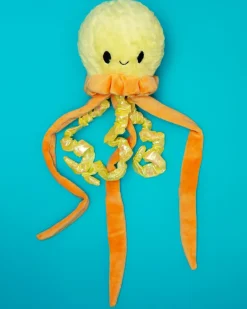 18" Solaris the Jellyfish with Squeaker Ball & Crinkle Dog Toy