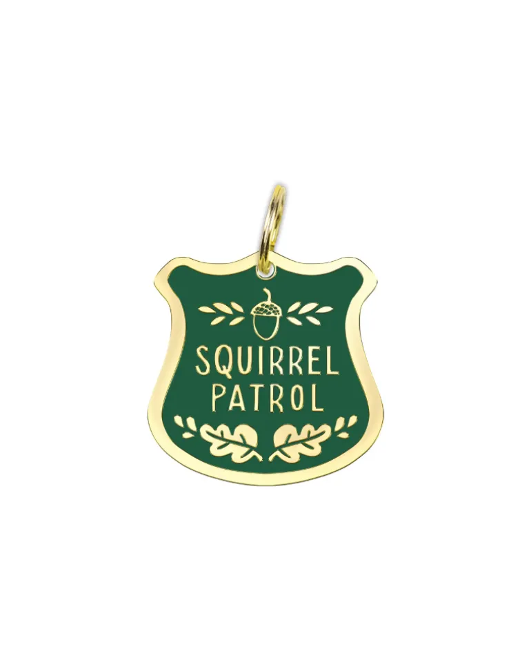 Squirrel Patrol Dog Collar Charm