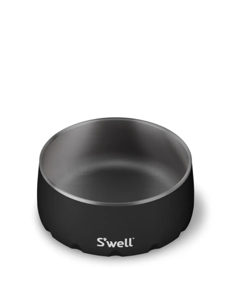 Stainless Steel Dog Bowl in Onyx