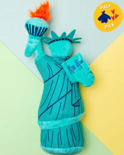 Statue of Liberty Squeaky Plush Dog Toy