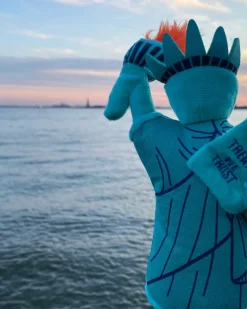 Statue of Liberty Squeaky Plush Dog Toy