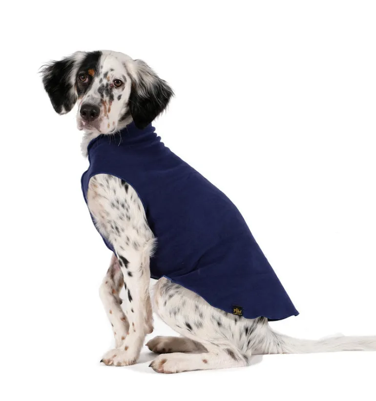 Stretch Fleece in Navy Blue