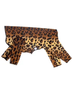 Stretch Fleece Onesie in Leopard (Made in the USA, DOG & CO. + GOLD PAW Exclusive!)