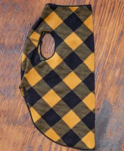 Stretch Fleece Pullover in Yellow Buffalo Plaid (Made in the USA)