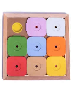 Sudoku Dog Treat Puzzle Game in Rainbow Edition (9 Squares)