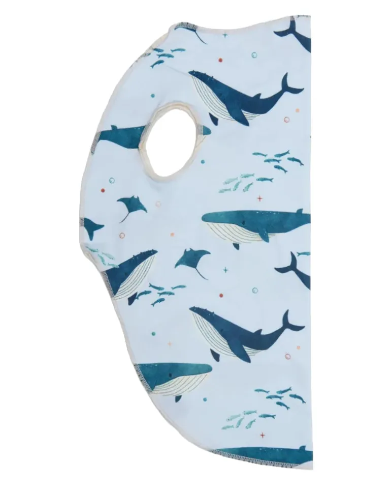 Sun Shield Tee in Whale Print (Made in the USA)