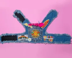 Sunshine Positivity Denim Dog Harness (Made in the USA) (FINAL SALE)