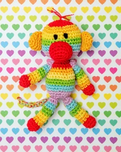 Sweetie the Sock Monkey Organic Knit Dog Toy