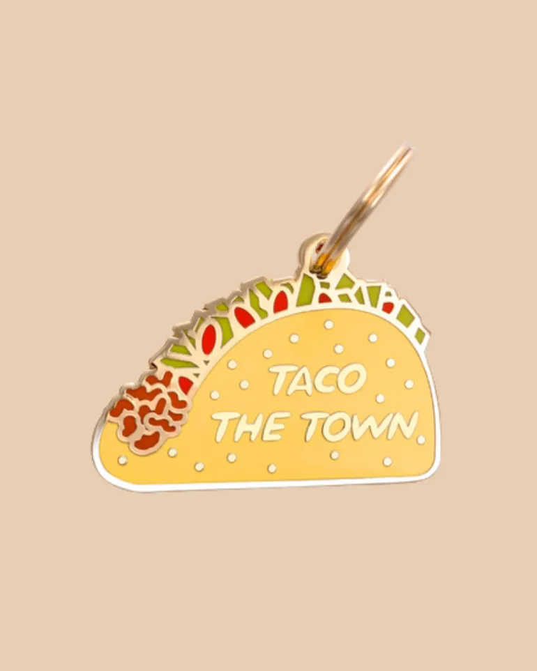 Taco The Town ID Tag (Custom/Drop-Ship)