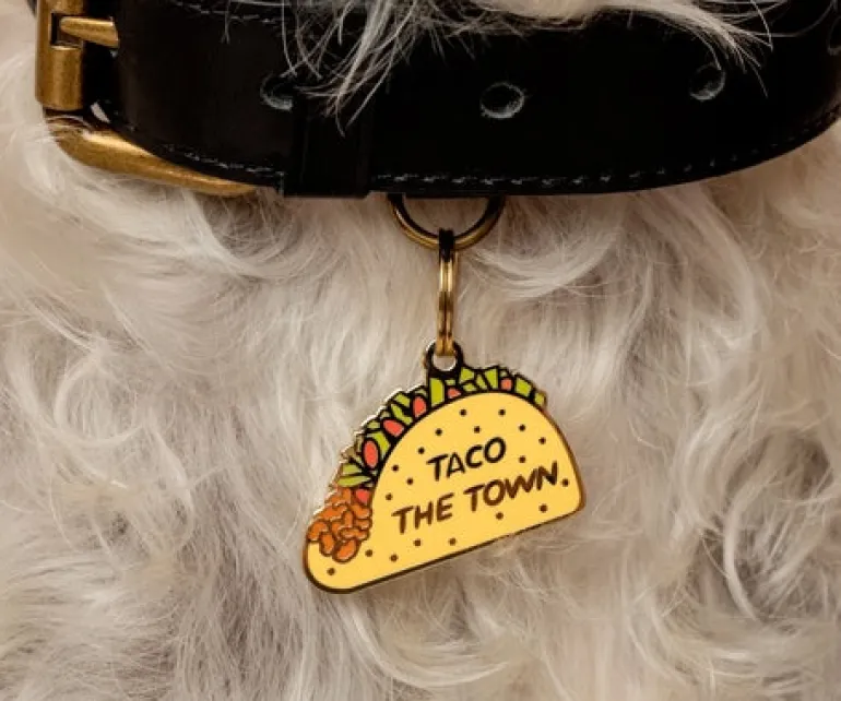 Taco The Town ID Tag (Custom/Drop-Ship)