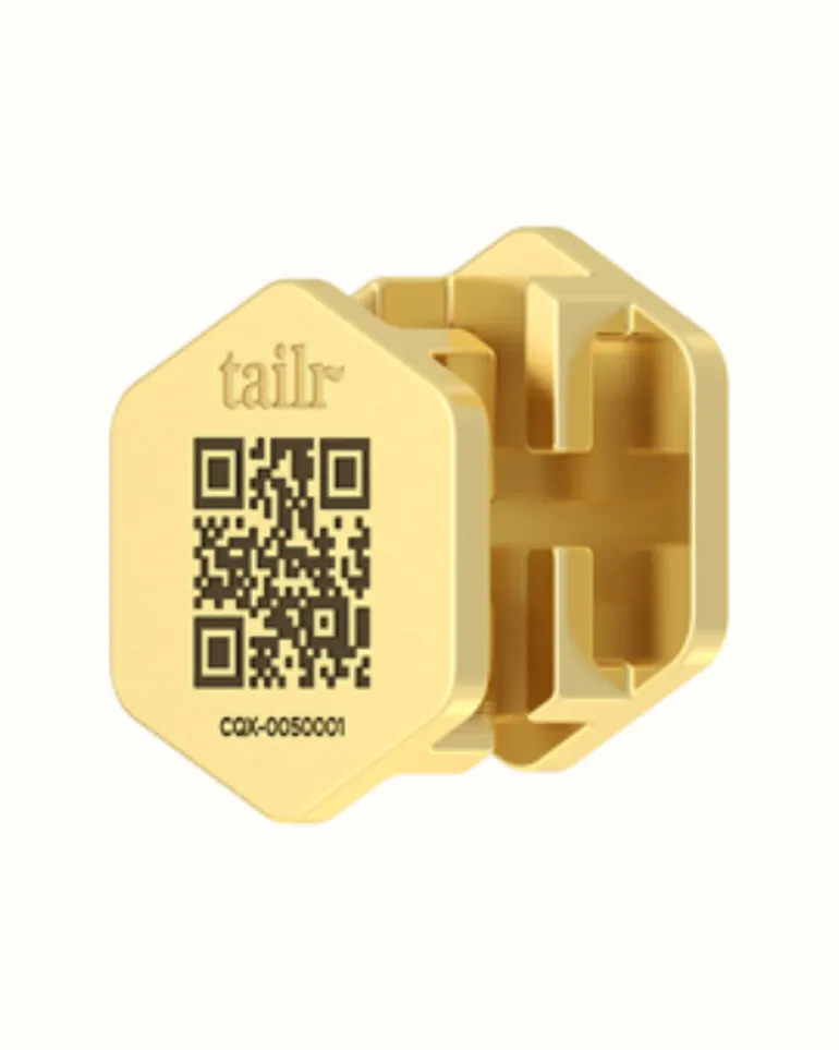 Tailr QR ID Tag for Pets (Slide Tag)