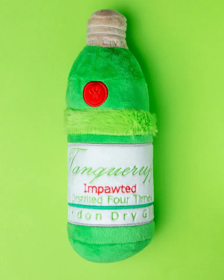 Tanqueruff Gin Squeaky Plush Dog Toy