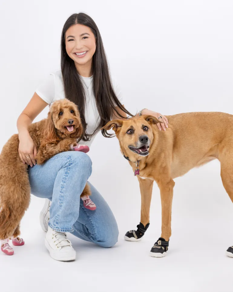 The Kai - Protective Footwear for Dogs in Black or Pink