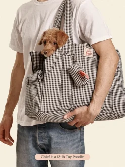 The Little Beast Dog Carrier in Noir