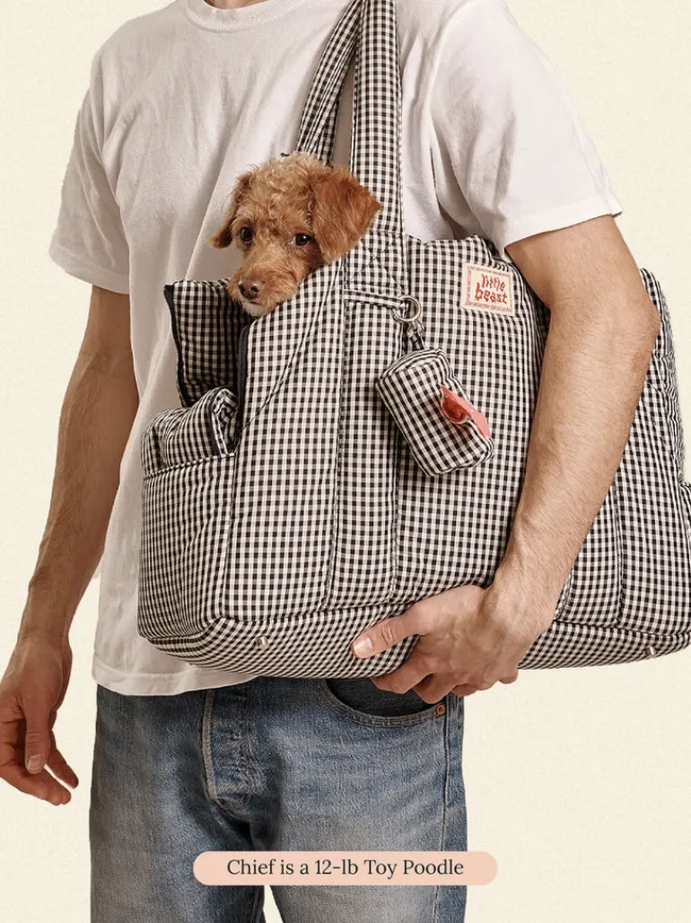 The Little Beast Dog Carrier in Noir