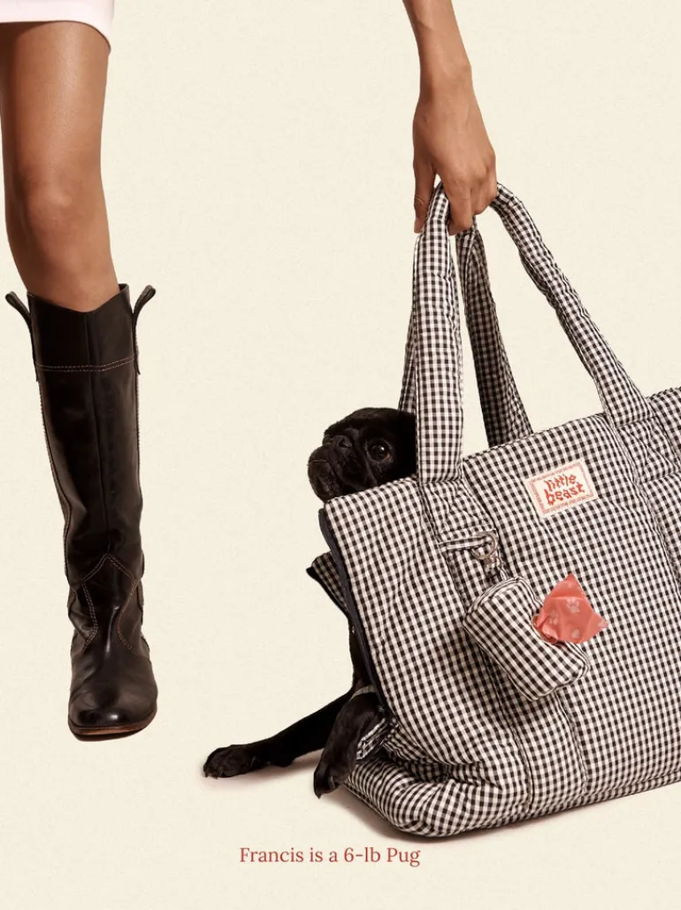 The Little Beast Dog Carrier in Noir