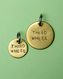 Third Wheel Round ID Tag (Custom/Drop-Ship) (Made in the USA)