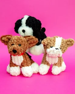 Tiny Terriers Squeaky Plush Dog Toys