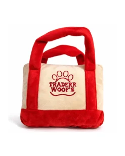 Traderr Woof’s Plush Squeaky Dog Toy