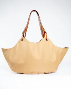 Tulip Reversible Nylon Dog Bag in Havana + Chocolate (Made in Italy)